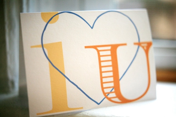 notecards - i heart u notes