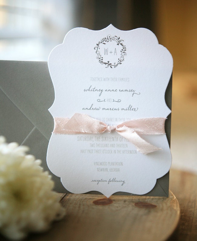 Plantation DieCut Wedding Invitation Suite