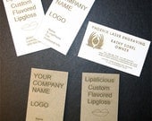 Package of 100 Custom Laser Engraved Business Cards on Medium Weight Chipboard