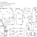 Natural Birch Wood Victorian Doll House Laser Cut Model Kit-
