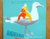 Andrea Wolper Parellel Lives - hand pulled screenprint gig poster