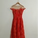 Vintage 1950's Peggy Hunt Spiced Orange Dress