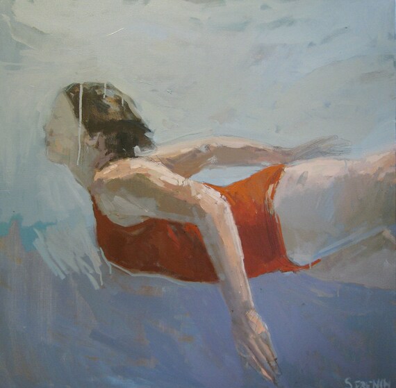 Lake waters: 8x8" Archival Print -signed