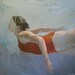 Lake waters: Matted 8x8" Archival Print -signed