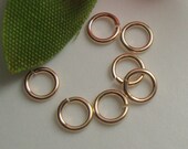 Bulk 100 pcs -  6mm - 22 gauge - Quality 14K Gold Filled open jump rings
