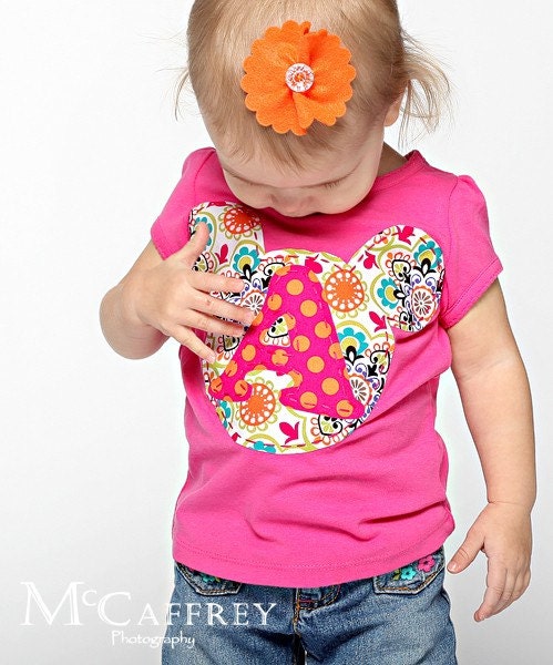 Disney Vacation Shirt, for your little Mickey or Minnie Mouse, with or without initial applique