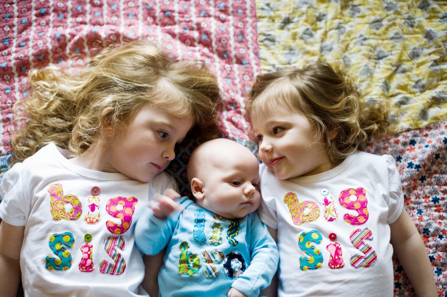 Big Sis Shirt / Big Bro Shirt by MyLittleLegacies, Hand Applique Tee, For the new Big Sister / Brother, Great for bringing baby home