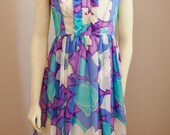 Vintage Bold Petals Dress