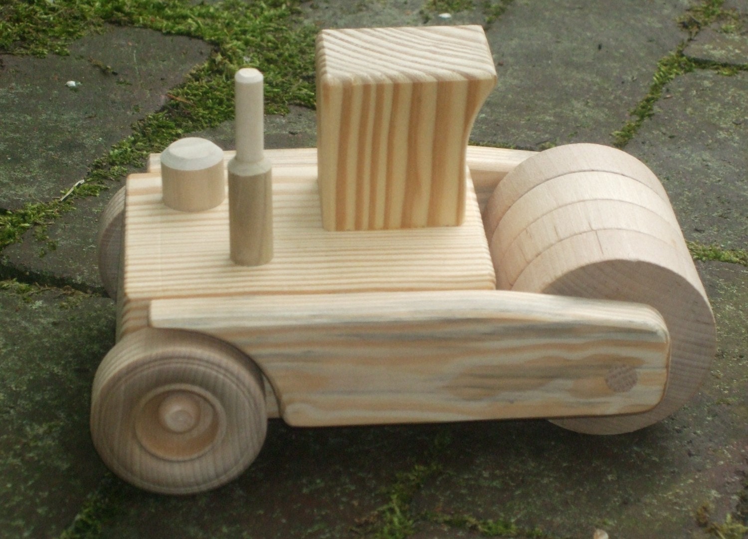 Wooden Toy Steamroller