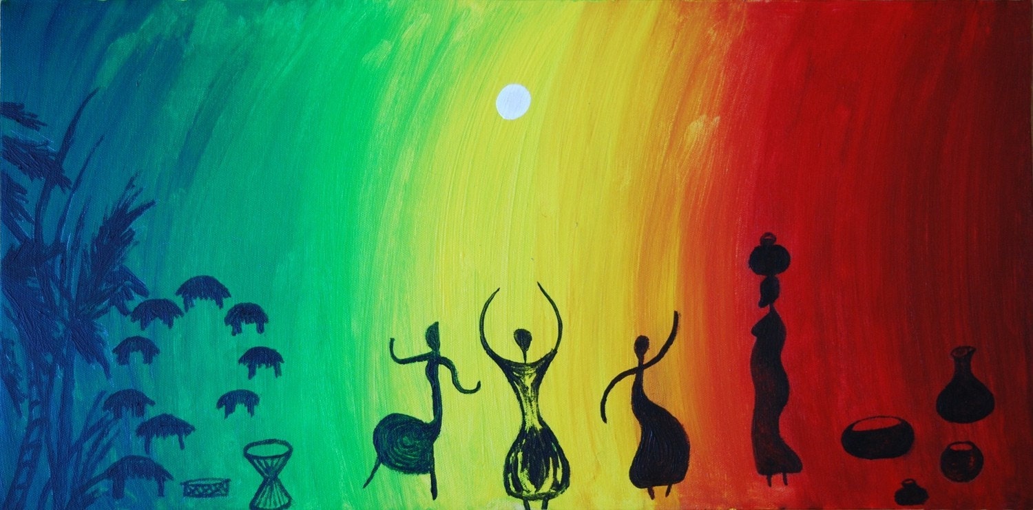 PRINTABLE FILE: Sun Dance African Original Print