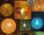 PDF Instructions: DIY Hanging String Light Sphere. Any Size. Any Color.