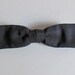 Vintage 1960s Bow Tie : 60s Black Formal Bow Tie