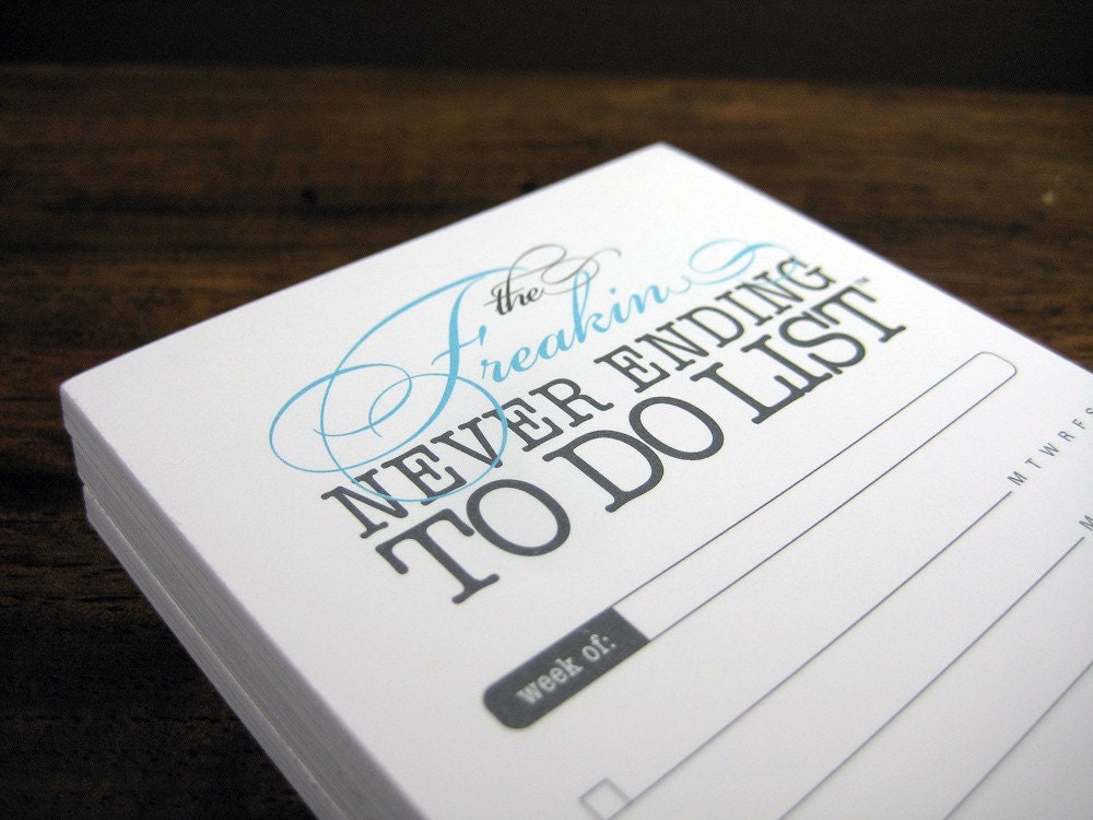 3 PACK - Freakin To Do list notepad