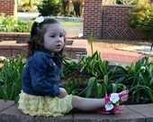 Boutique Petal Toes Barefoot Baby Sandals and No Slip Clippie Set INTRO PRICING