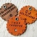 Custom Leather Dog Tag - Personalized Pet name and phone number - custom hand carved - cat dog pig ferret