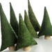 Evergreen Trees Tiny Forest - Natural Evergreen Pine tiny forest of 6 Christmas tree plush toy fabric trees