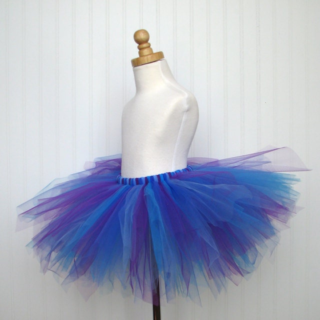 Iris Tutu - blue and purple tutu - Garden Pixie Collection by Whimsy Pie - tutus for children, Made to Order