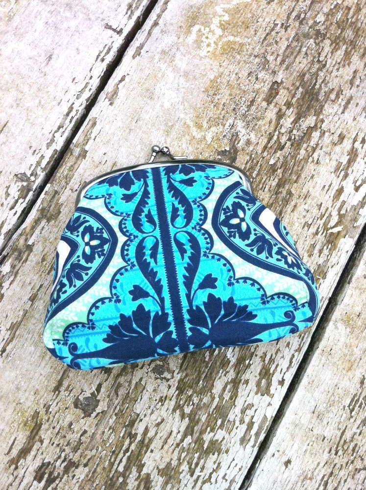 Small Clasp Purse - Bohemian Blues