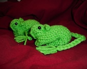 Knitted Gerbil - Green Holiday St Patricks Day/Easter/Spring