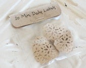 Mini Doily Seals - 20 labels