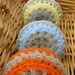 Set of 4- Gray Swirl Scrubbies
