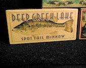 Deep Creek Lake Maryland rustic home cabin lodge decor fishing lure boxes