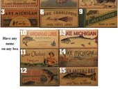 California lake house cabin decoration fishing lure boxes