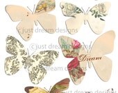 Lovely Victorian Butterfly Vintage Style for Aceo ACT Altered ARt and ScrapbookinG