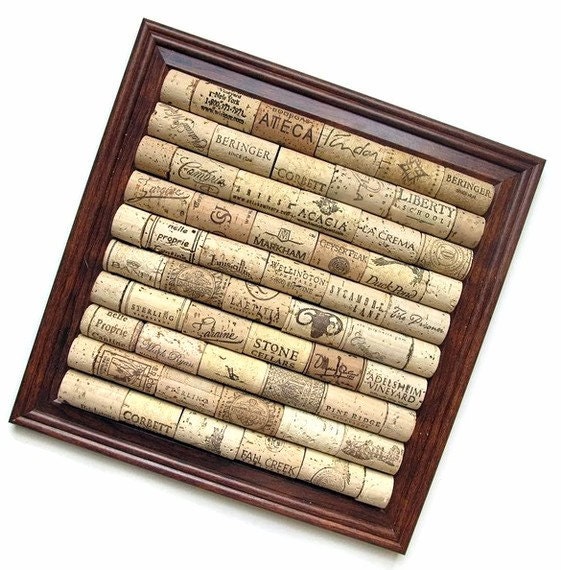 Square Wine Cork Board