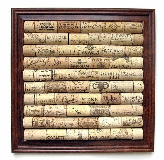 Square Wine Cork Board