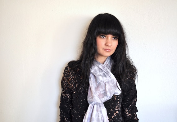 Hand Painted Celestial Dust Black Cardigan Sweater