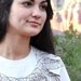 Organic Cotton Printed T-Shirt in Birdwing Collar - On Sale