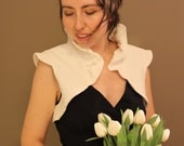 White Cotton Corduroy Shrug