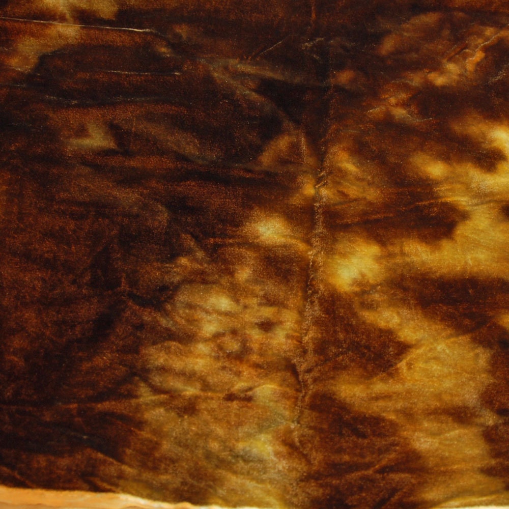 Velvet, hand-dyed silk-backed rayon velvet, Milk Chocolate Brown