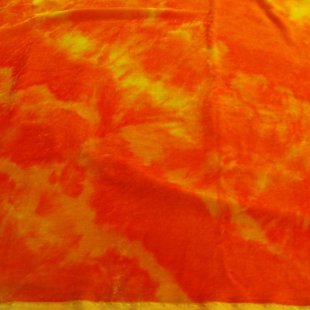 Velvet, hand-dyed silk-backed rayon velvet, Sunkissed Yellow