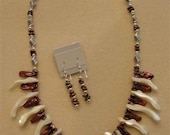 Pearl Necklace and Earring Jewelry Set