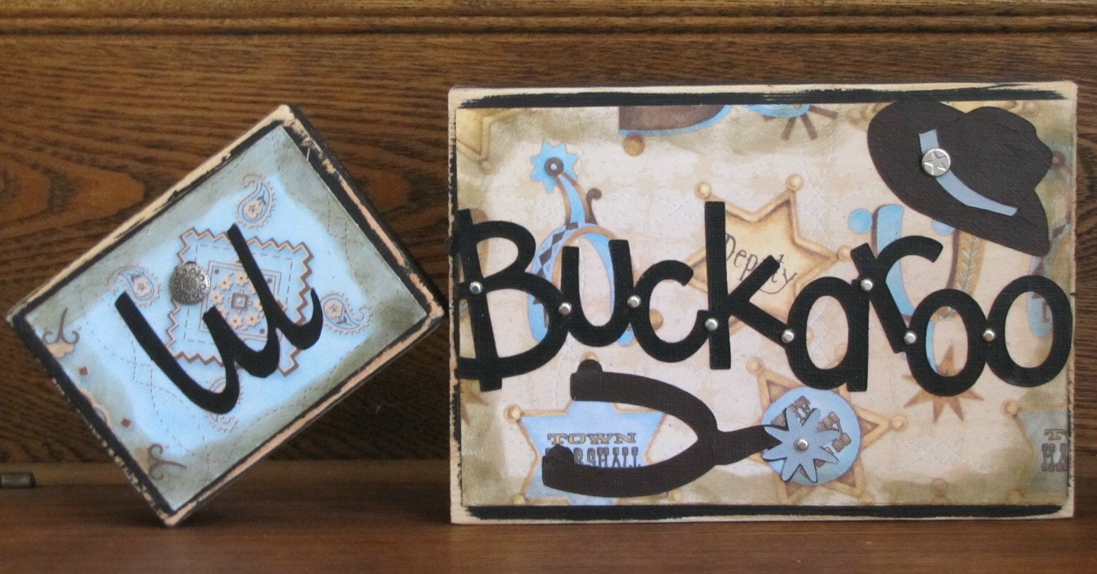 Lil Buckaroo Word Blocks