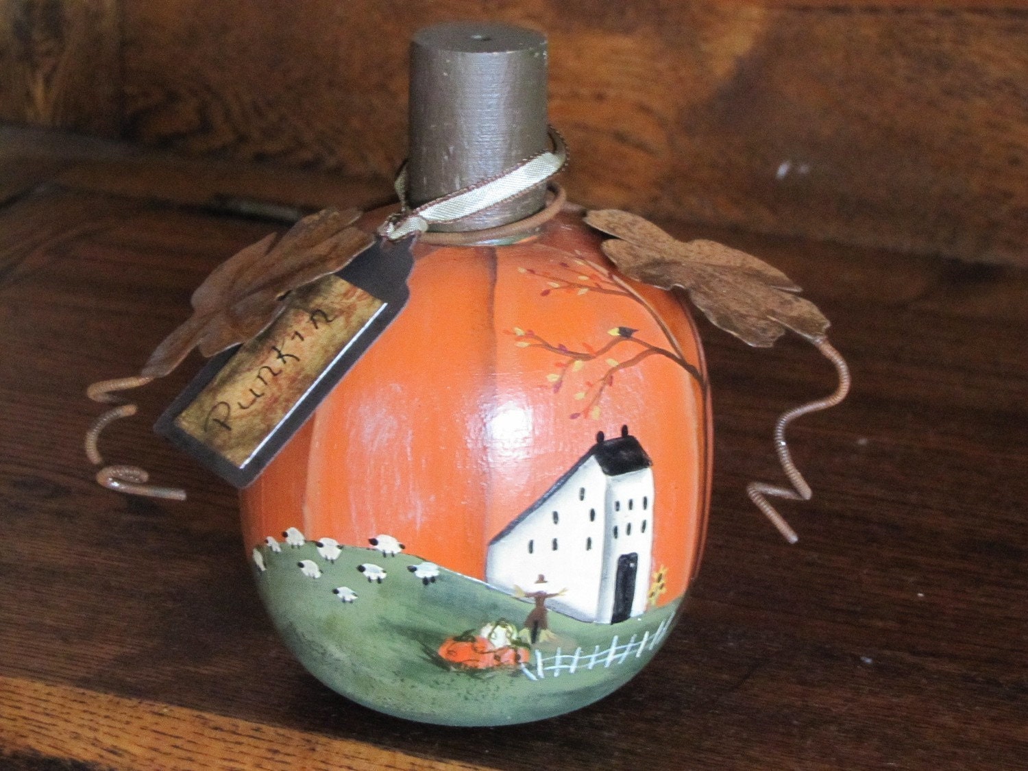 Primitive Pumpkin Fall Decor