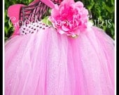 FAIRYTALE PRINCESS Pink Tutu Dress 4 Pc Set with Wings, Princess Crown and Wand