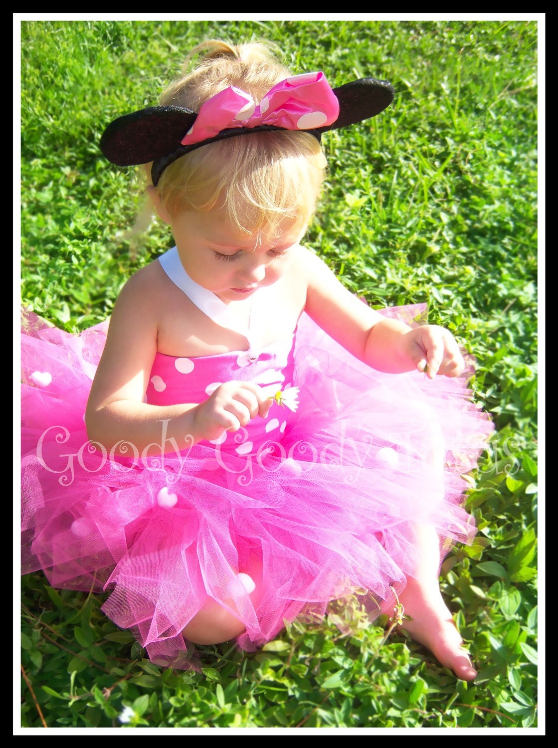 MISS MINNIE Tutu Costume with Corseted Top and Ears