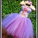 TANGLED IN TULLE Rapunzel Inspired Tutu with Corseted Top and Floral Braided Headband