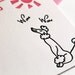 French Poodle Wau Sunny Day Flat Cards With Envelopes Set of 4