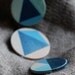 Handpainted wooden KIT of PINS / n.46