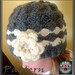 Crochet PATTERN 137, Snow Bunny Beanie Hat, Ribbed Brim & Shells with Snowflake Flower / PomPom