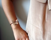 Nude Patent Leather Butterfly Bracelet