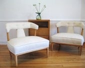 Pair MID CENTURY MODERN Tomlinson SLIPPER CHAIRS