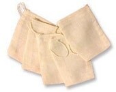 150 - 3x5 Unbleached Muslin bags/ pouches- Culinary Grade - Great for Party favors Herbs Soaps Jewelry WHOLESALE Packaging Supply