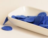 Felt circles - Die cut circles - 1" - Royal blue