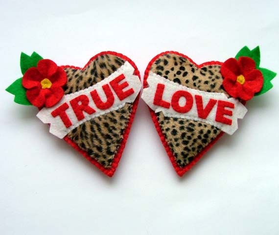 Rockabilly True Love Brooch Pins