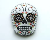 Day of the Dead Sugar Skull Hair Clip